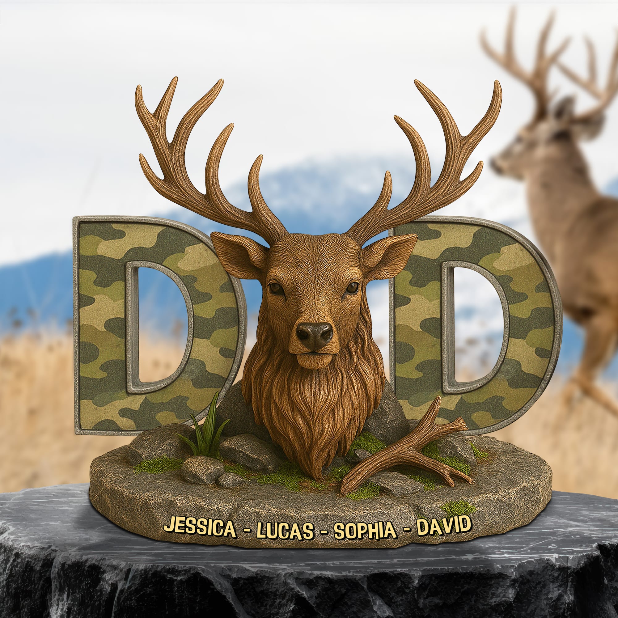 Hunting Deer Plaque Personalized Gifts For Dad 03xqtn170425 Hunting Lovers