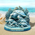 Sea Turtle Plaque Personalized Gifts For Mom 02qhtn0030525