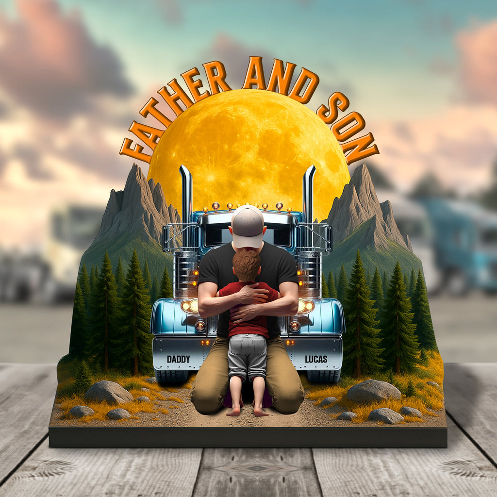 Dad Truck Plaque - Personalized Gifts For Dad 04ohtn210525