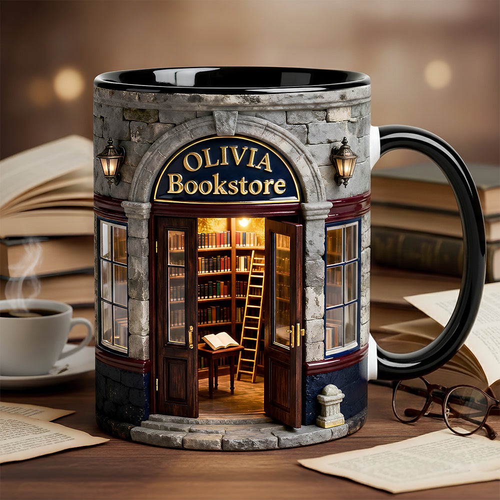 Custom Bookstore Mug - Personalized Coffee Mug - Book Lover Gifts