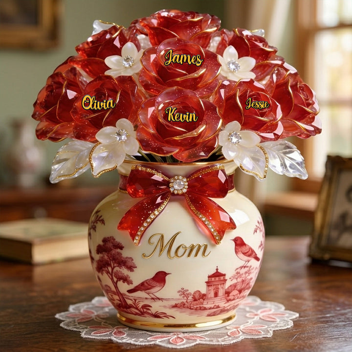 Toile De Jouy Mother Acrylic Plaque - Personalized Gifts For Mothers 02pgmg090326