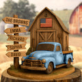 Farm Barn Family Acrylic Plaque - Personalized Gifts For Family 05NAQN220525