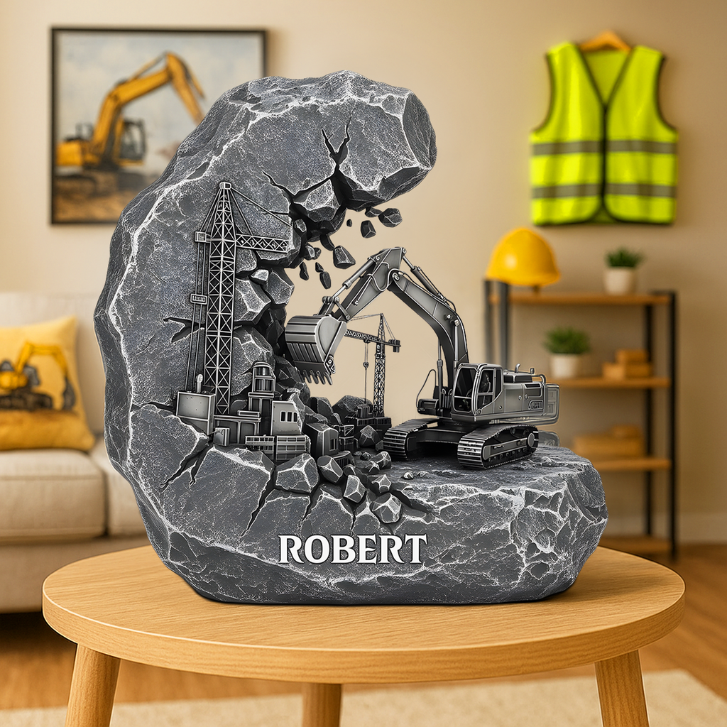 Excavator Operator Acrylic Plaque - Personalized Gifts For  Construction Worker 03qhpu110625
