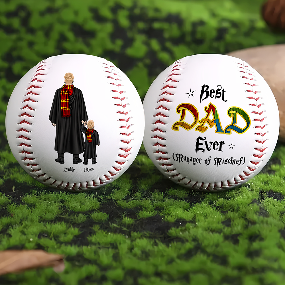 Personalized Gift For Dad Baseball Father's Day Wizard Dad 052ACHU050425TM