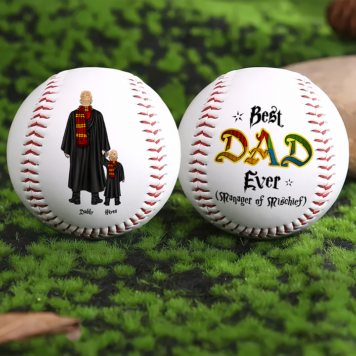 Personalized Gift For Dad Baseball Father's Day Wizard Dad 052ACHU050425TM