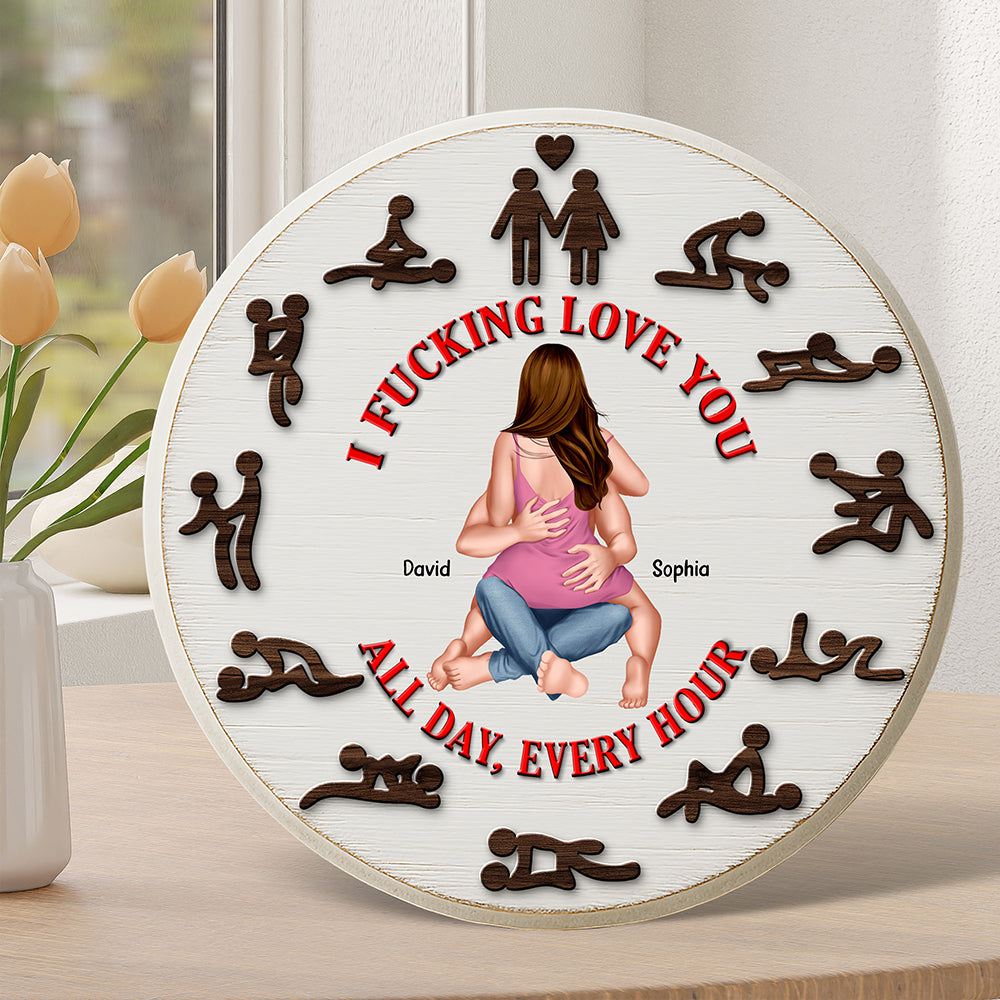 Naughty Couple Plaque - Personalized Gifts For Couple 05ohqn050525