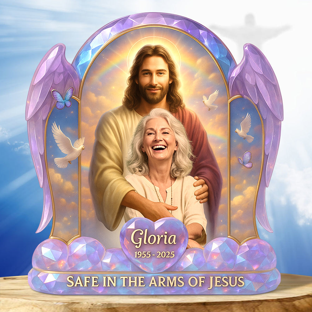Heaven Memorial Acrylic Plaque Custom Photo Gifts For Heaven 04NADT190525