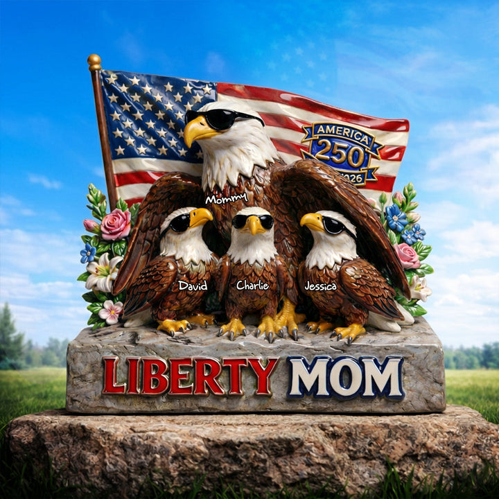 Liberty Eagle Mom Acrylic Plaque - Personalized Gifts For Moms 01tylu020326