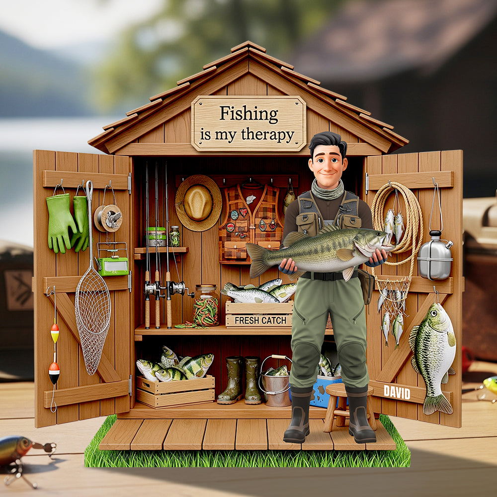Fishing Acrylic Plaque - Personalized Gifts for Fishing Lovers 01OHDT230625