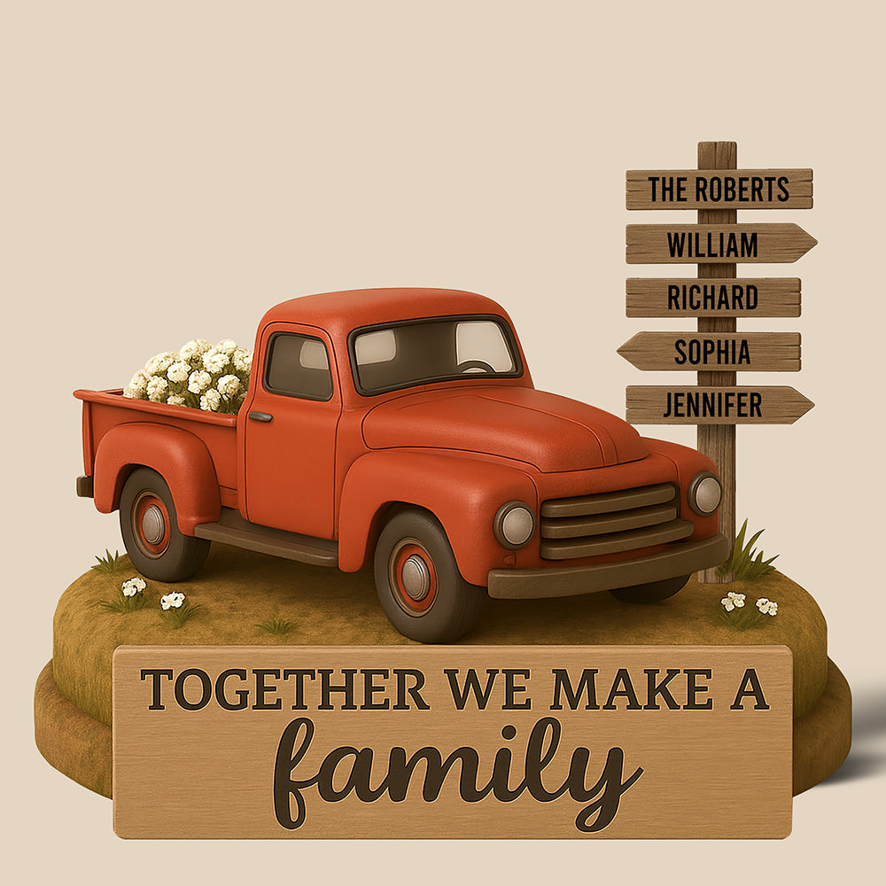 Farmer Family Acrylic Plaque Personalized Gifts For Family 01NAQN170525
