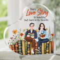 Personalized Gifts For Couple Heart Shaped Acrylic Plaque, Love Story Is Beautiful But Ours Is My Favorite 05TGMH051224PA