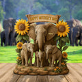 Elephant Mom Plaque - Personalized Christmas Gifts For Mom 01xqtn080425