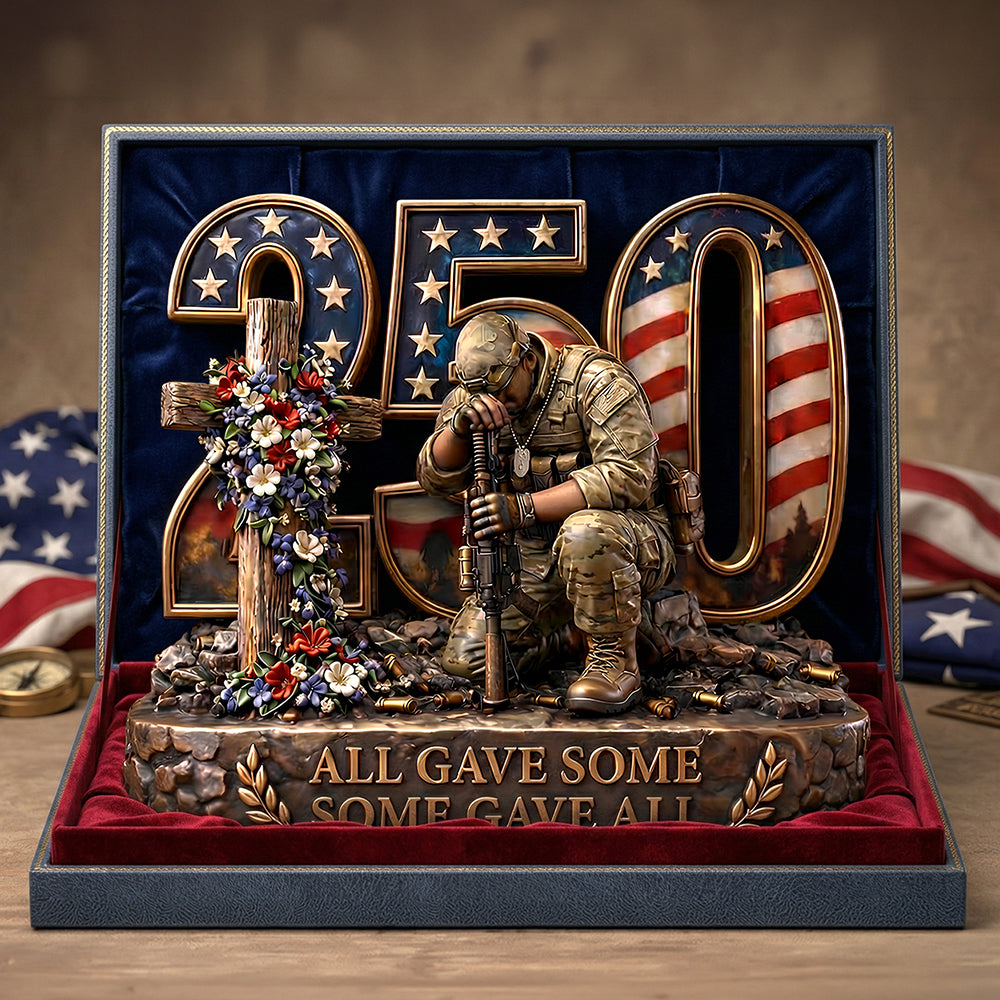 250 Memorial Tribute Acrylic Plaque Personalized Gifts For Veterans 02TYDT020326