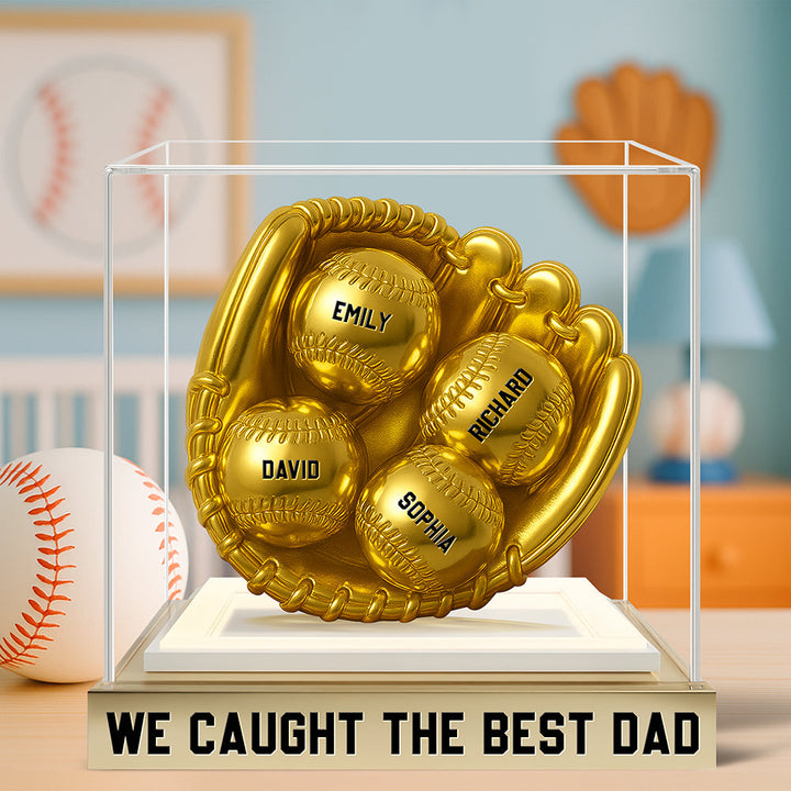 Baseball Dad Acrylic Plaque Personalized Gifts For Dad 02TGQN170525