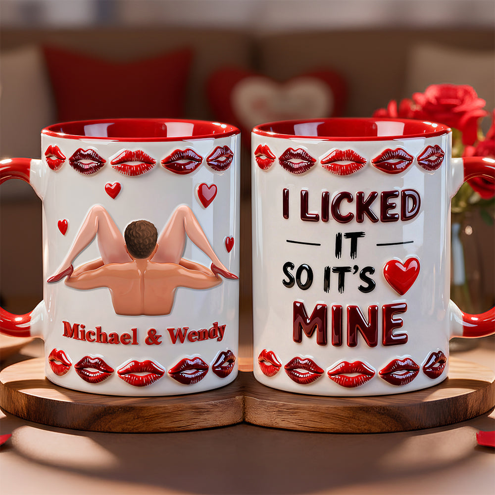 Funny Coffee Accent Mug - Personalized Gifts For Couple 02OHDT190126