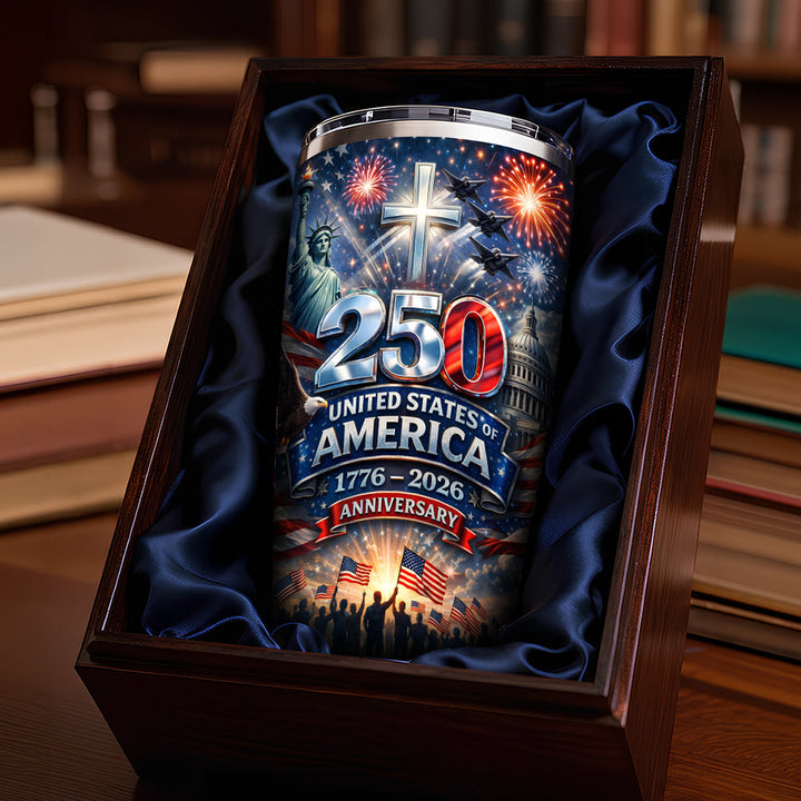 USA 250th Anniversary Tumbler - Personalized Gifts For Patriots 02hudt240226
