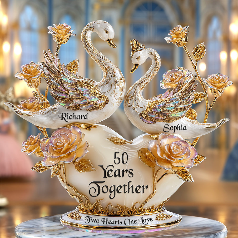 Swan Couple Plaque - Personalized Gifts For Couple 04tgqn300525