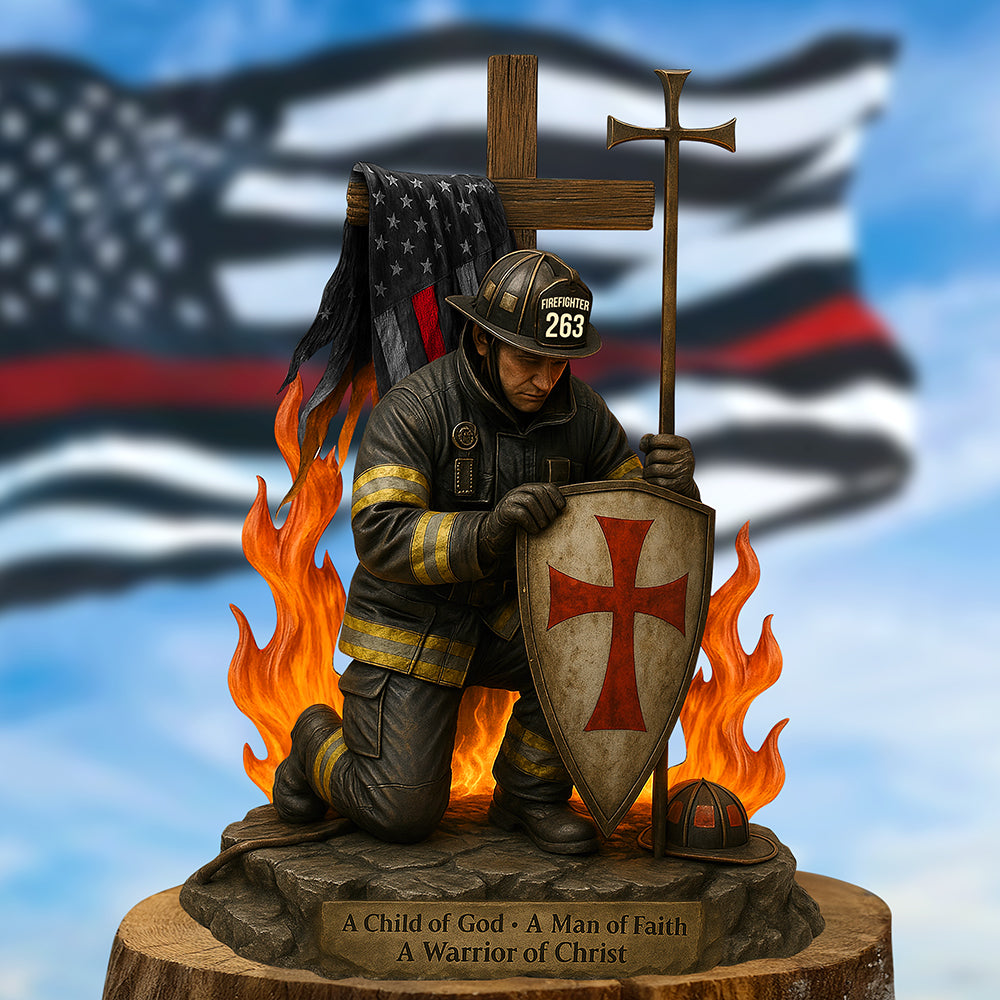Knight Templar Acrylic Plaque - Personalized Gifts For Firefighter 01qhqn190525