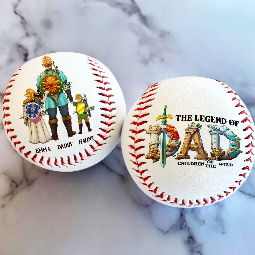Personalized Gifts For Dad Baseball The Legend Of Dad 02HULU080425HG