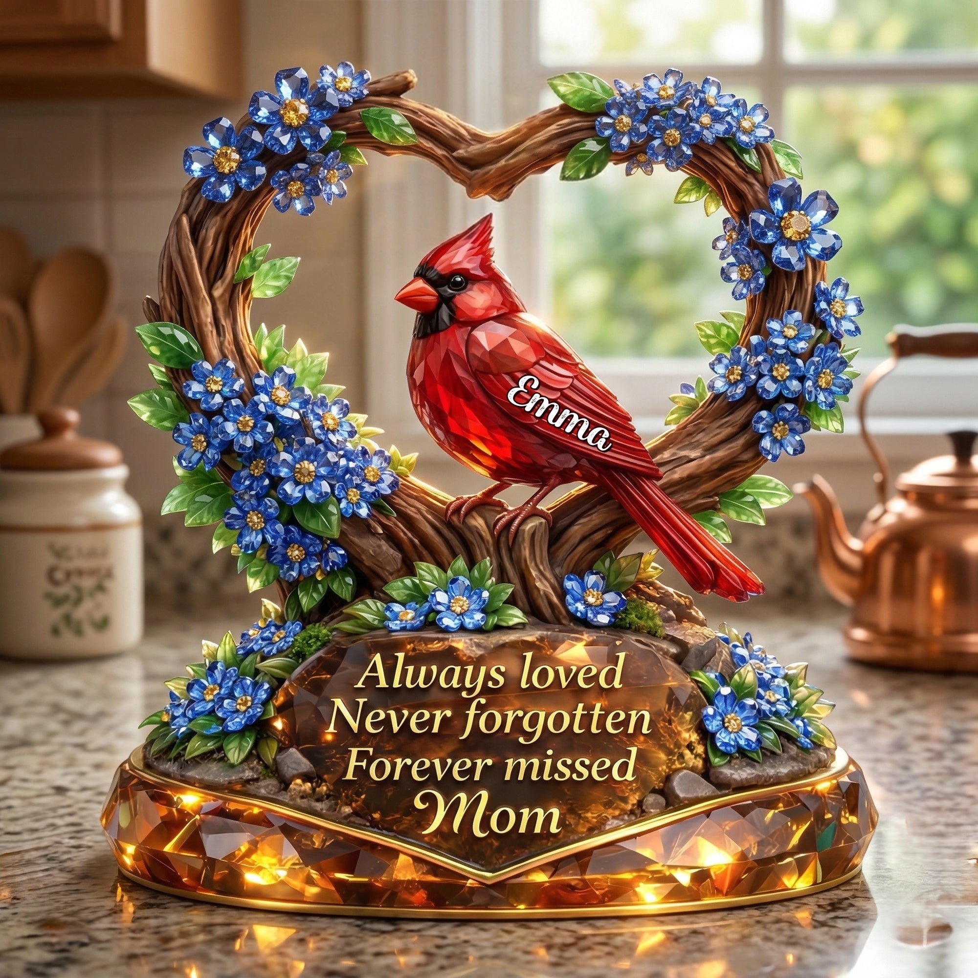 Always Loved Never Forgotten Mom Acrylic Plaque - Personalized Gift For Heaven 03TYLU300326