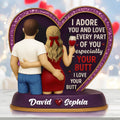 Hugging Couple Acrylic Plaque - Personalized Gifts For Couple 01NALU230525