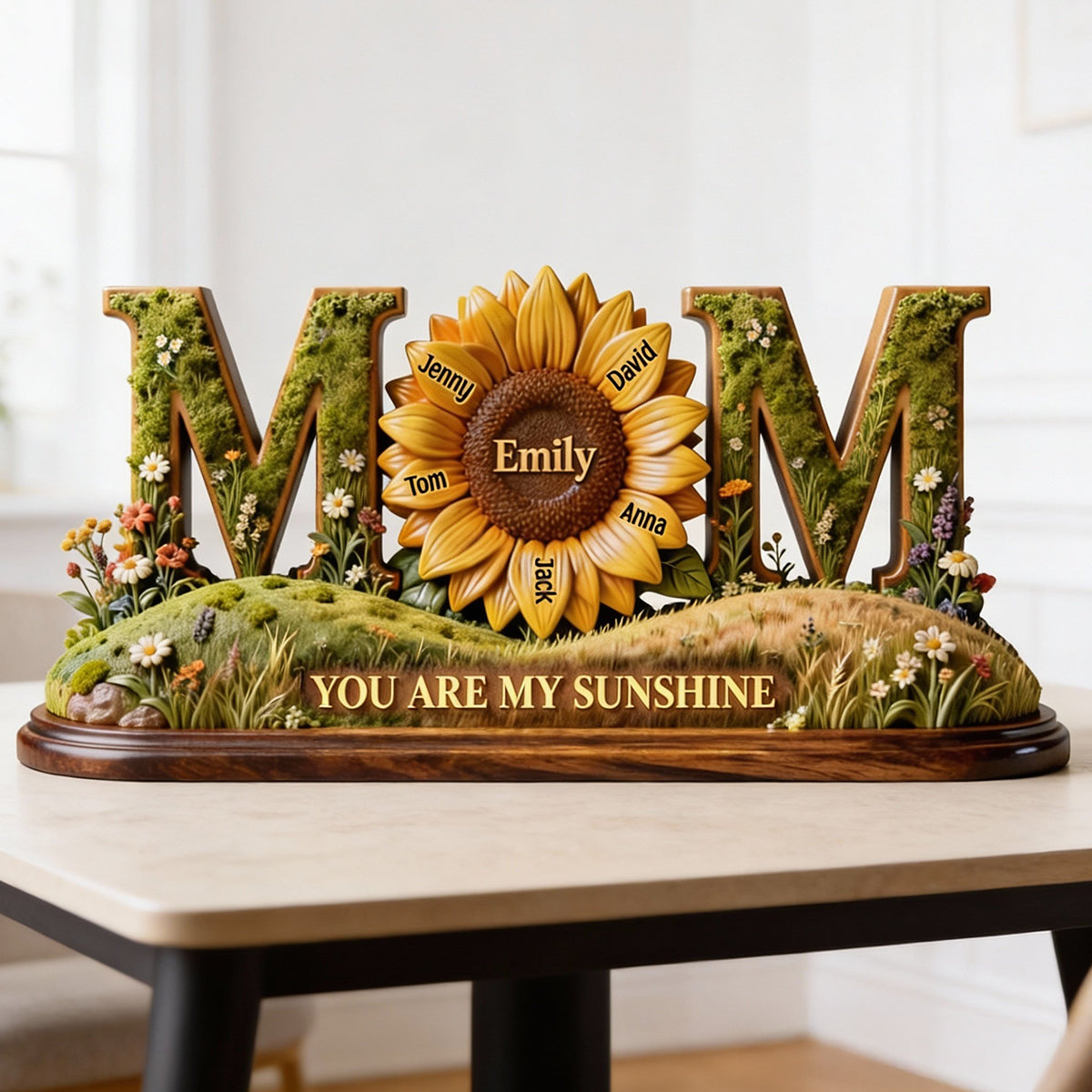 Sunflower Sunshine Acrylic Plaque - Personalized Gift For Mom 01HYTN290126