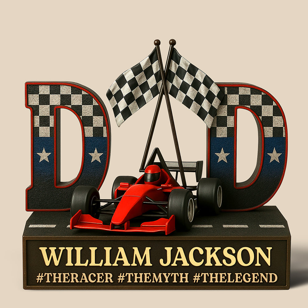 Racing Dad Acrylic Plaque - Personalized Gifts For Dad 05qhqn090525