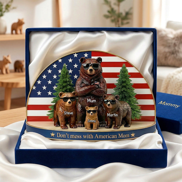 Bear Family Acrylic Plaque - Personalized Gifts For Mom 031TOMG030326