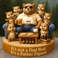 Bear Dad Bod Acrylic Plaque Personalized Gifts For Dad 03TODT010524