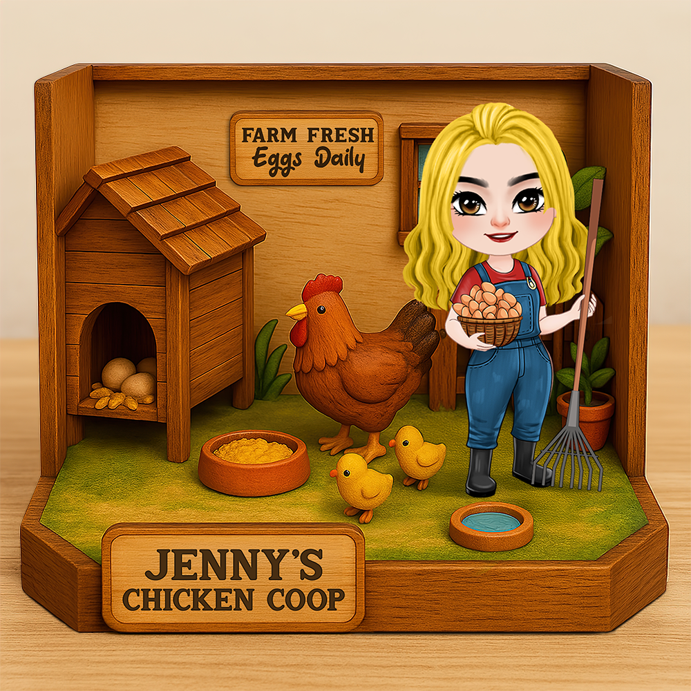 Chicken Coop Plaque - Personalized Gifts For Farmer 03NAPU110425HH
