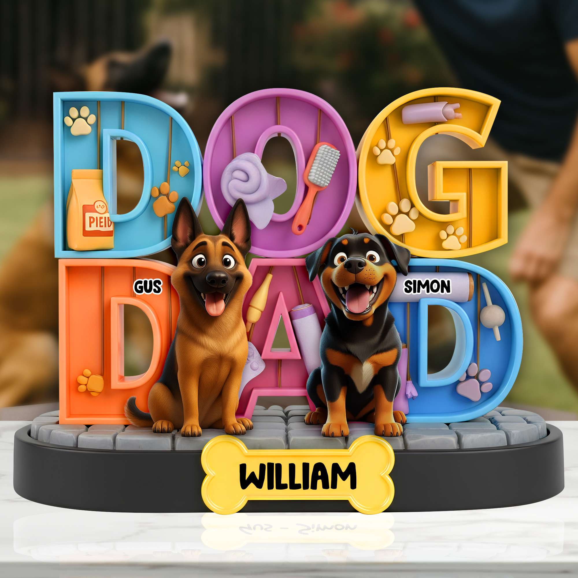 Adorable Dog Acrylic Plaque - Personalized Gifts For Dog Lovers 06TGLU260625