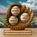Personalized Gift For Baseball Dad Acrylic Plaque, My Favorite Players Call Me Dad 031XQLU050425