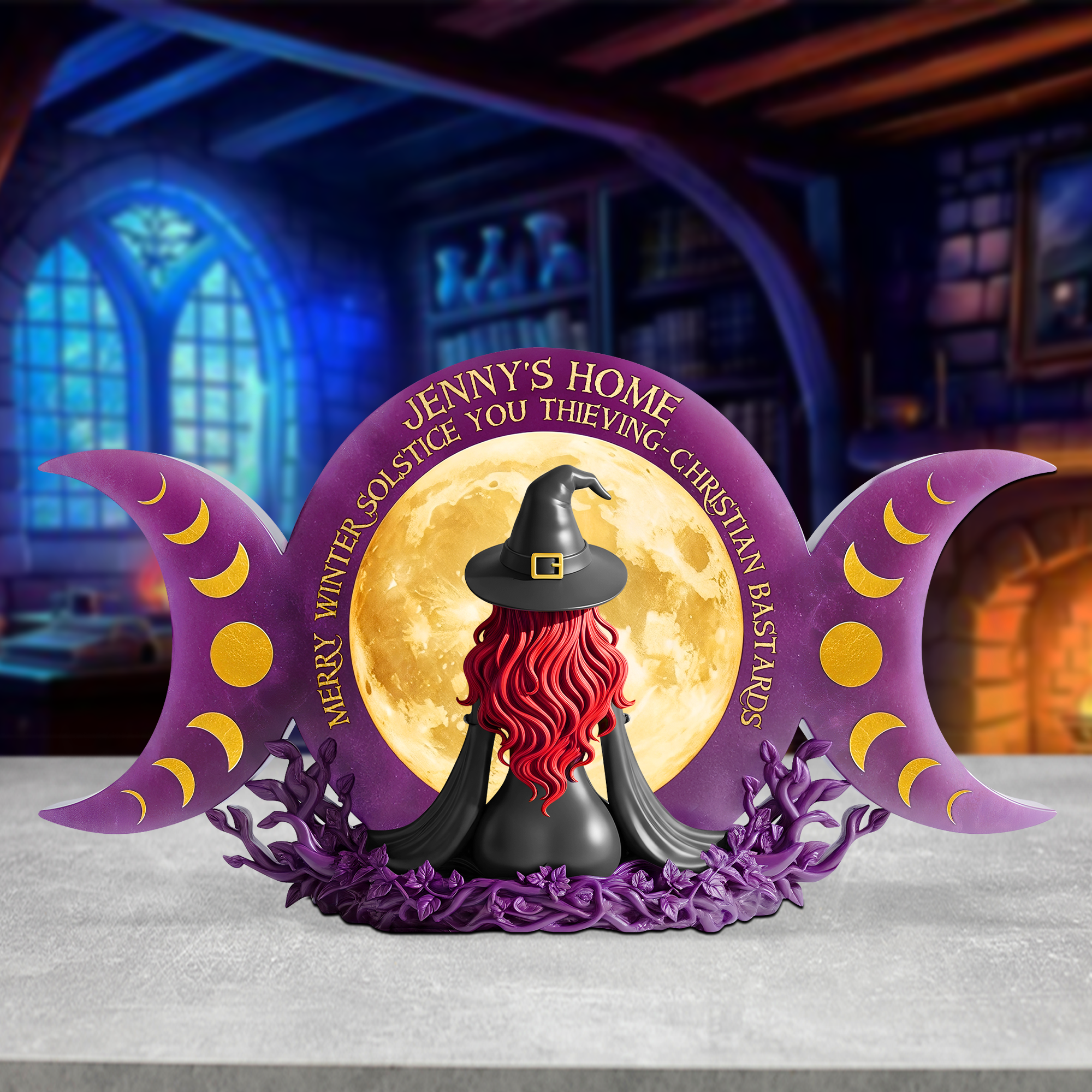 Witch Plaque - Personalized Gifts For Magic Lovers 02ohpu300525