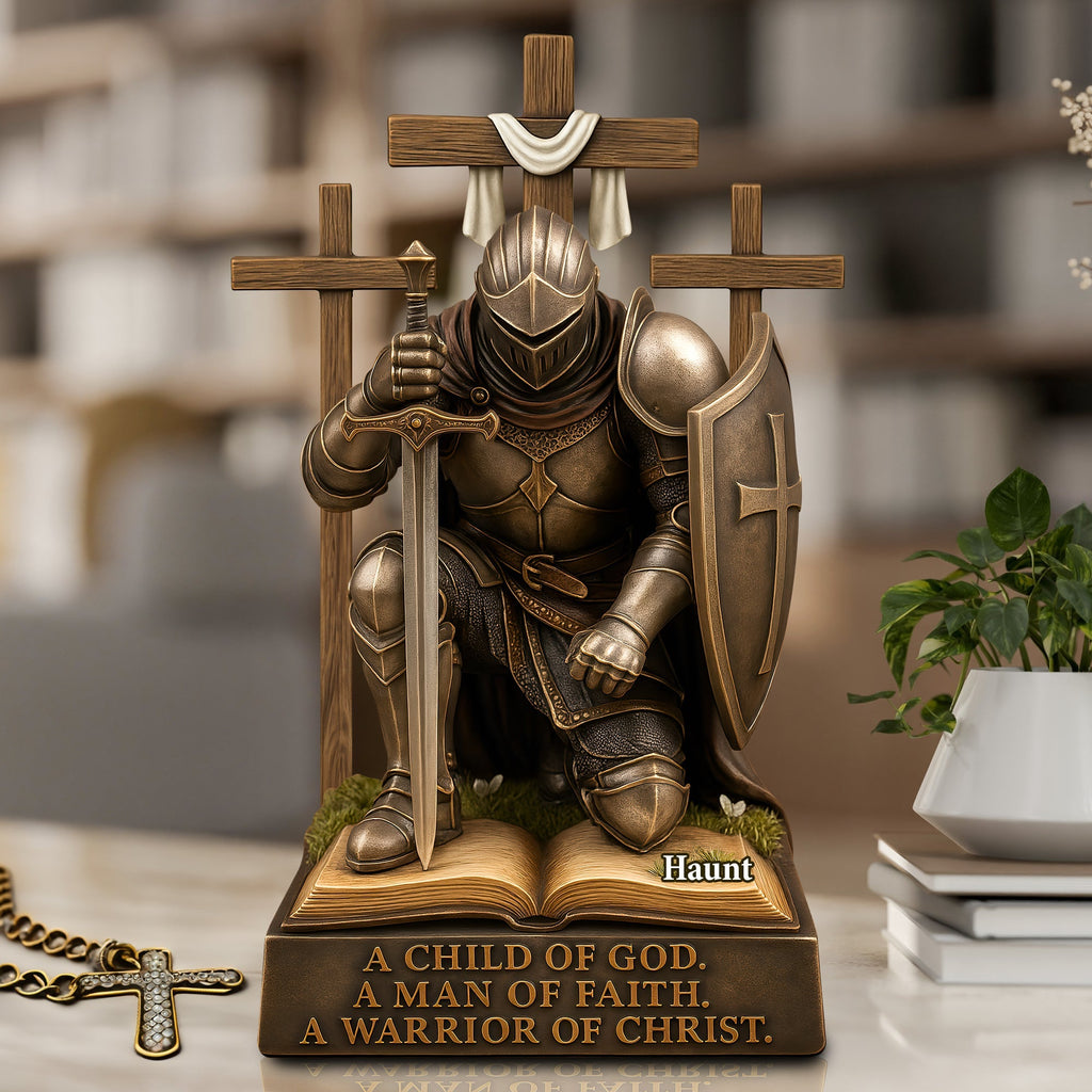 Knight Of Faith Acrylic Plaque – Personalized Christian Christmas Gifts 03HULU130525