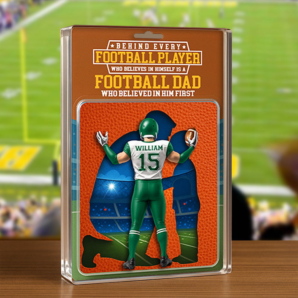 American Football Dad Acrylic Plaque - Personalized Gifts For Father 011OHDT280425