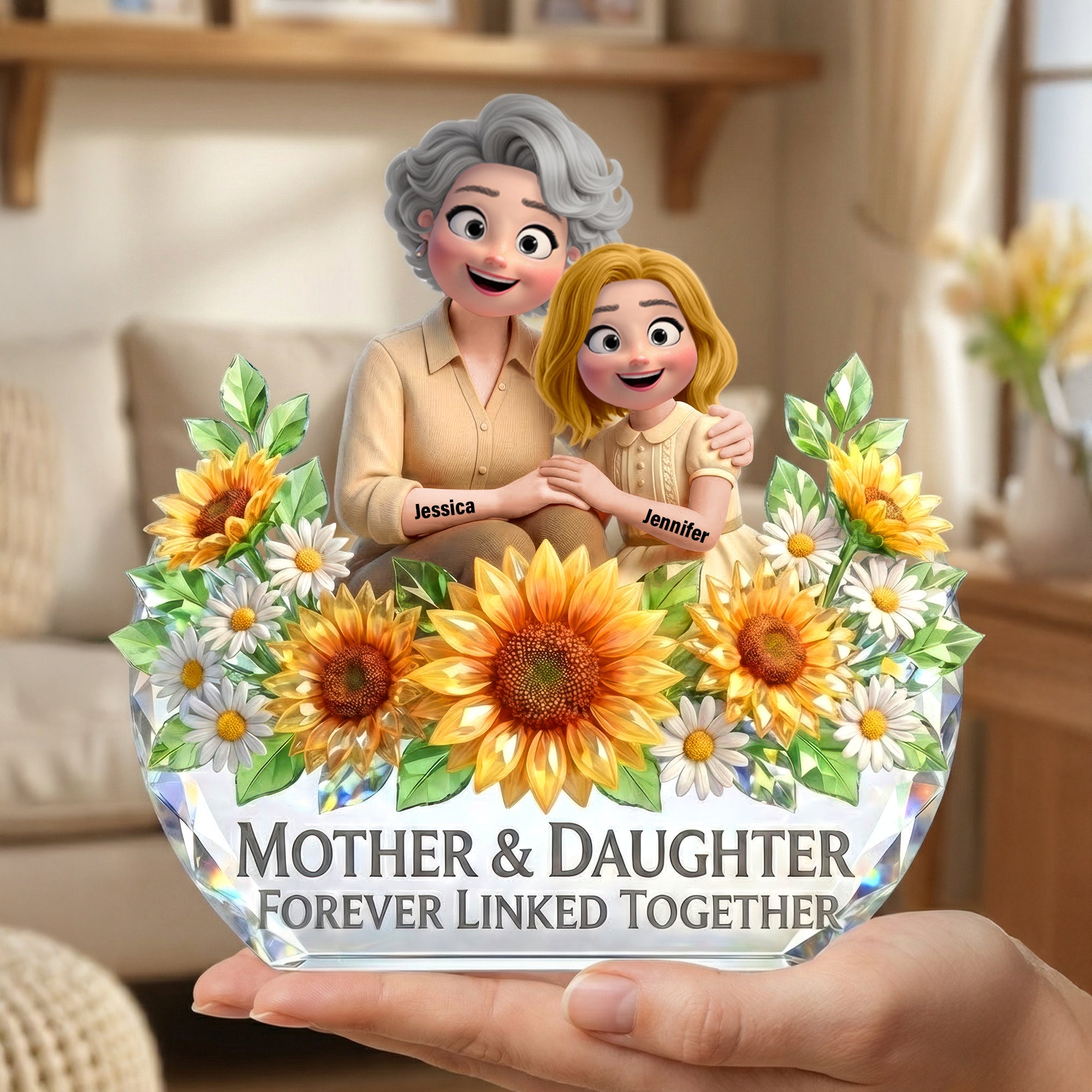 Mother And Daughter Acrylic Plaque - Personalized Gifts For Mothers 05toqn060226