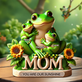 Frog Mom Plaque - Personalized Gift For Mom 03HUPU190425