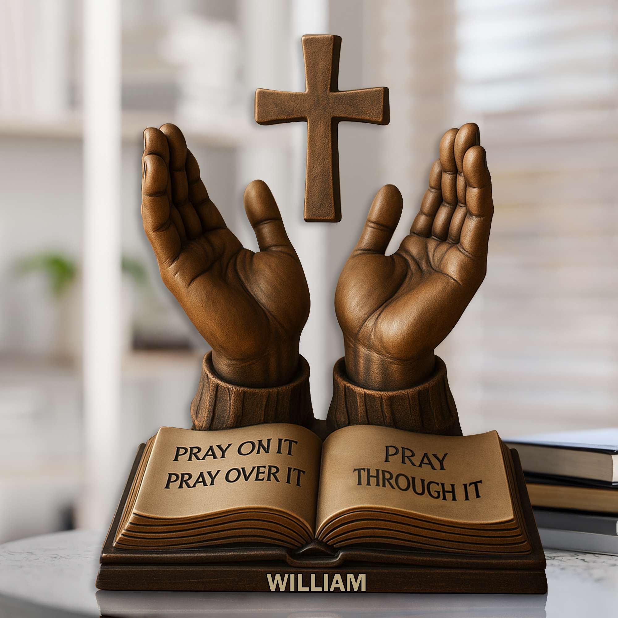 Held In His Hands Acrylic Plaque - Personalized Gifts For Christian 04TOLU160725