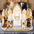 Engagement Acrylic Plaque - Personalized Gifts For Dog Lovers 01TGLU280625