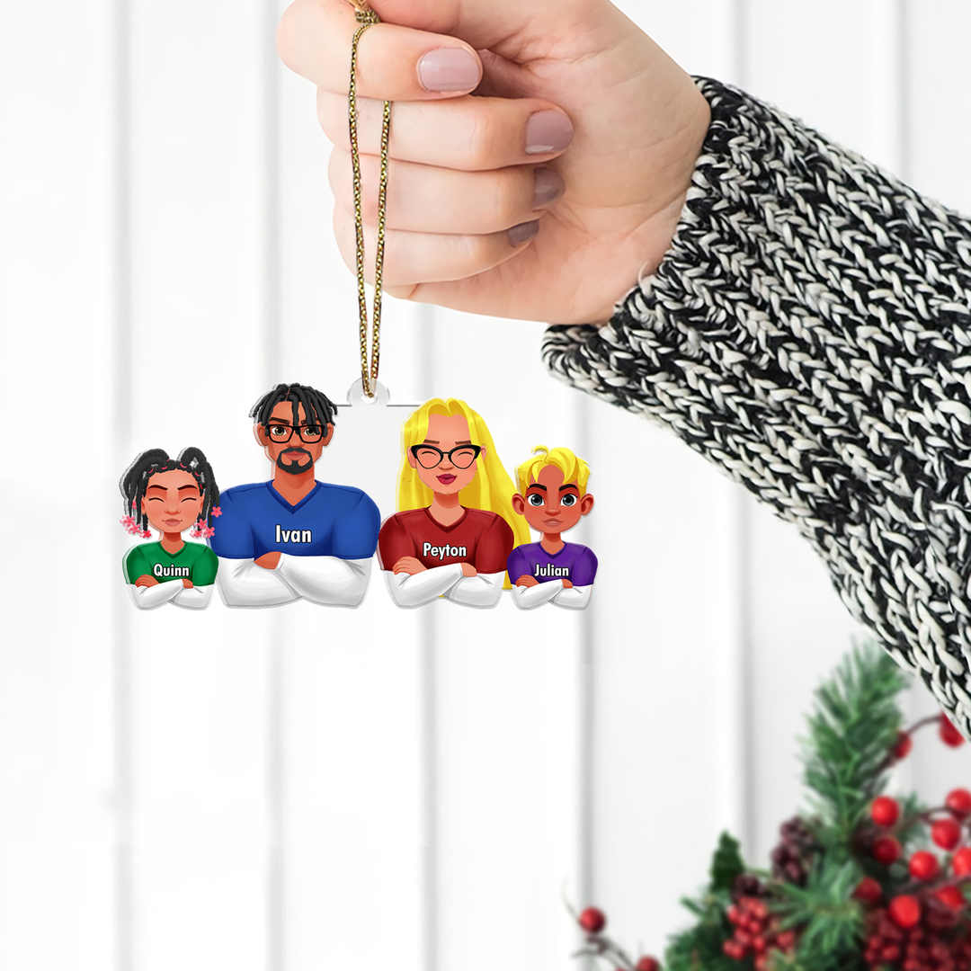 Personalized Gift For Football Lover Acrylic Ornament 022QHHU291124HG