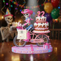 Personalized Birthday Gifts For Friend Acrylic Plaque, Funny Cowgirl Skull 04tgtn230625