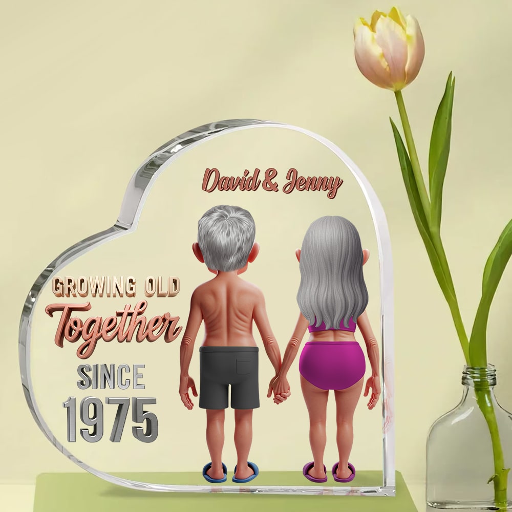 Personalized Funny Gifts For Old Couple Heart Plaque 03ohtn090725