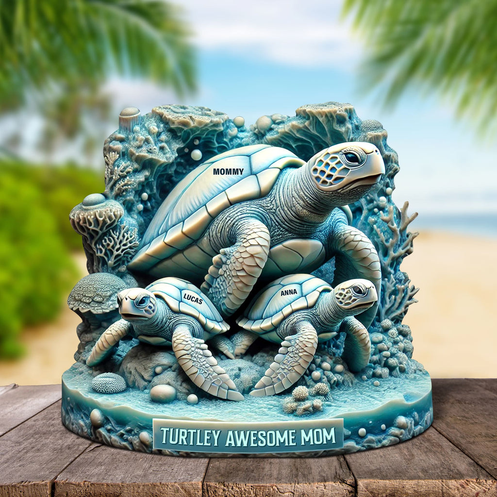 Sea Turtle Plaque Personalized Gifts For Mom 02qhtn0030525