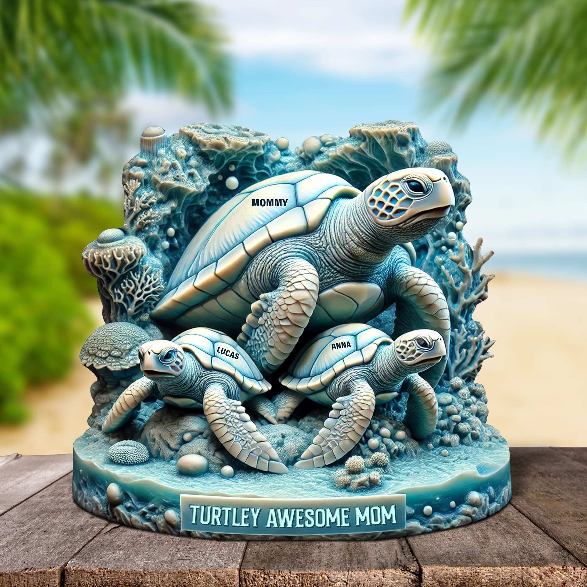 Sea Turtle Plaque Personalized Gifts For Mom 02qhtn0030525