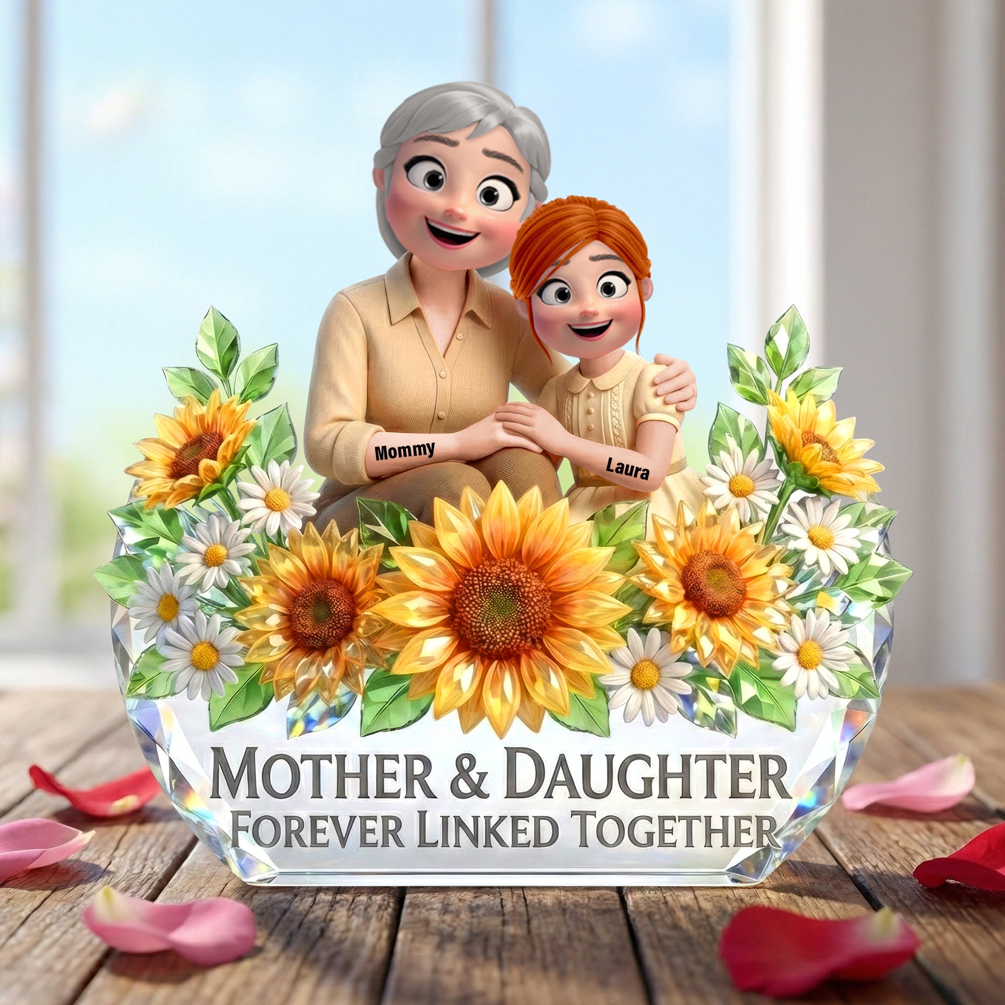 Mother And Daughter Acrylic Plaque - Personalized Gifts For Mothers 05toqn060226
