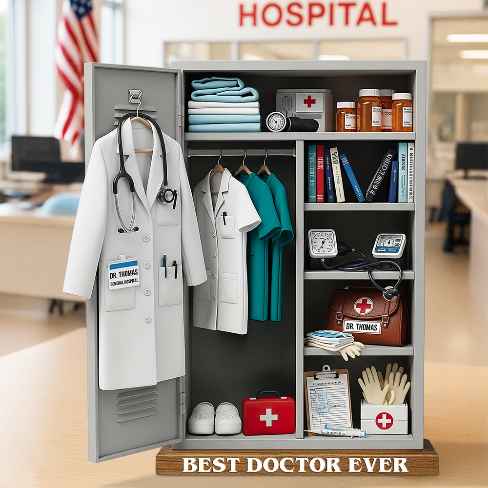 Doctor Personal Locker Acrylic Plaque - Personalized Gifts For Doctor 01qhdt070625