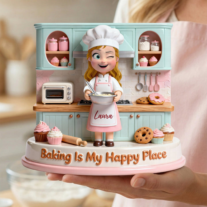 Baking Girl Acrylic Plaque - Personalized Gifts For Baking Lovers 01pgqn090226