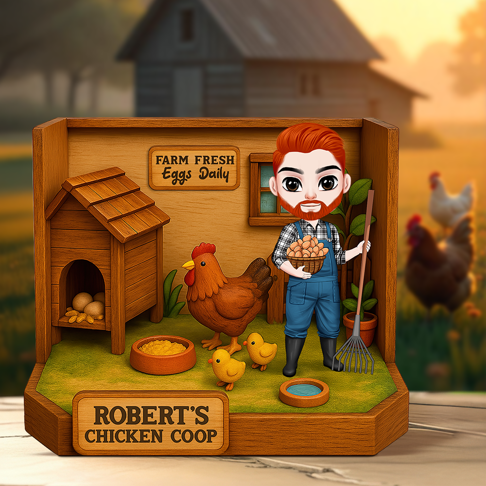 Chicken Coop Plaque - Personalized Gifts For Farmer 03NAPU110425HH