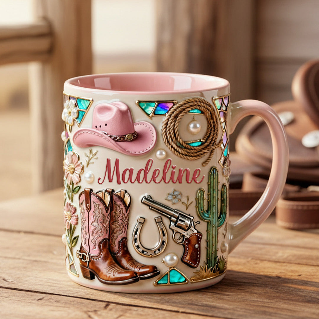 Cowgirl Accent Mug - Personalized Gifts For Cowgirl 05hymg230126
