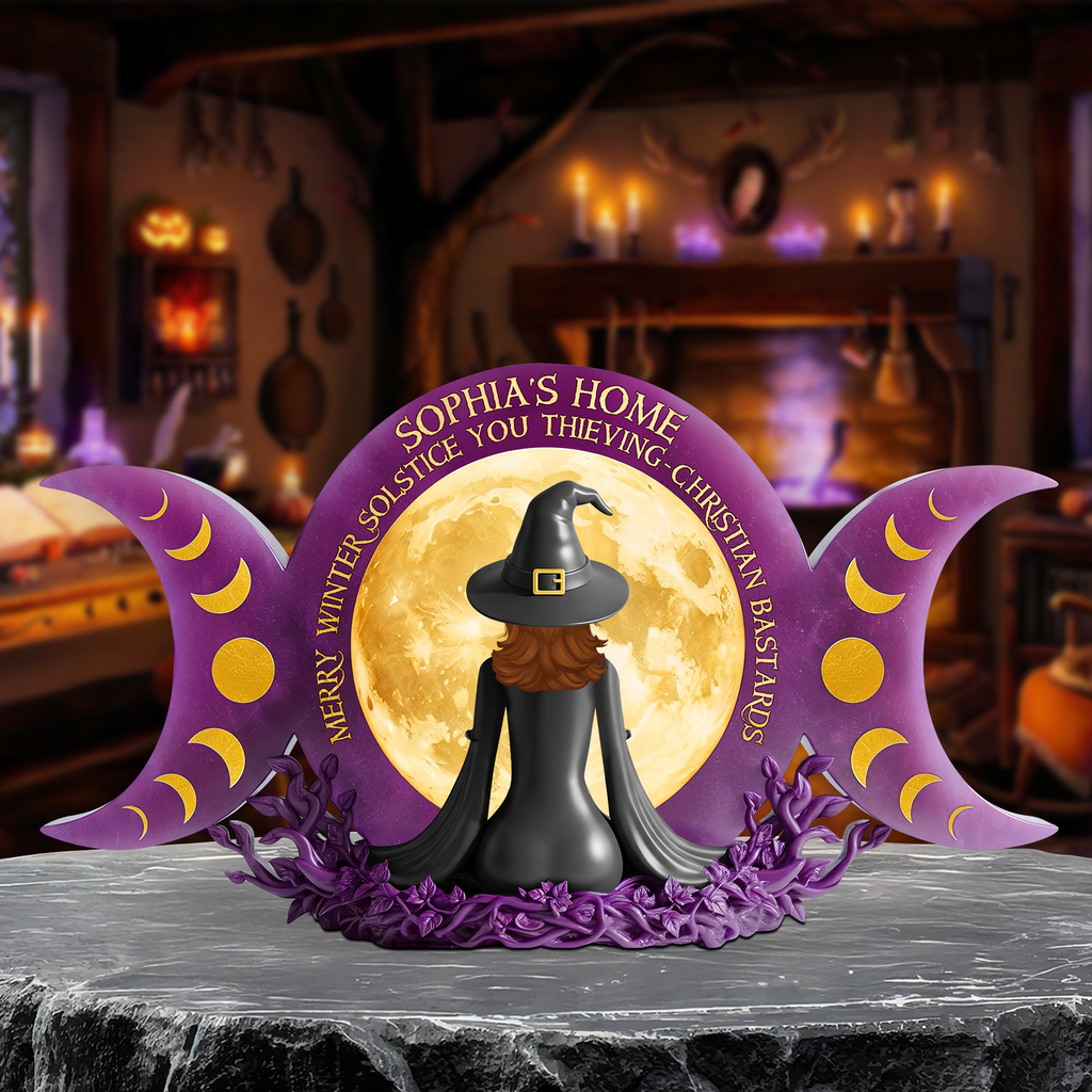 Witch Plaque - Personalized Gifts For Magic Lovers 02ohpu300525